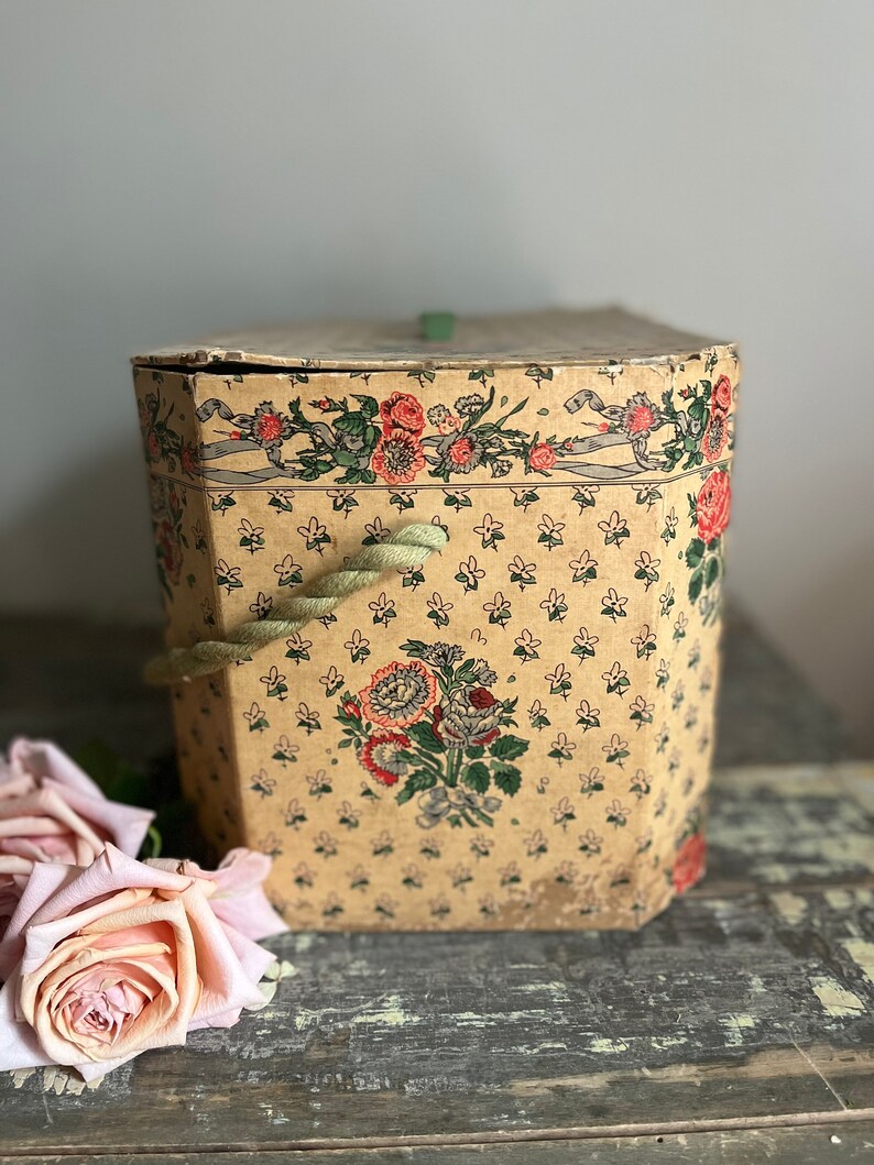 Antique Wallpaper Box 1930s Wallpaper Box Antique Storage Etsy