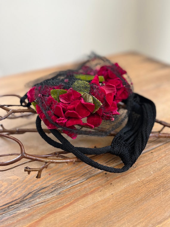 Antique La Rose Fascinator- Vintage Rose Fascinato