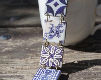 Horse bracelet, Equestrian bracelet, Delft blue bracelet, Horse jewelry, Equestrian jewelry, Delft jewelry, Delft blue jewelry, Blue white