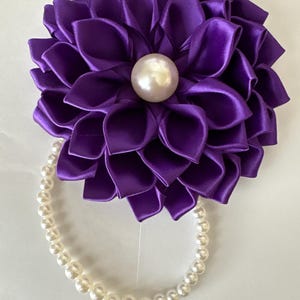 Delta Sigma Theta African Violet Corsage