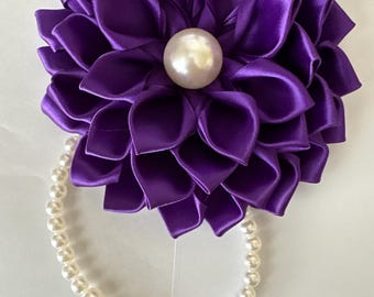 Delta Sigma Theta African Violet Corsage