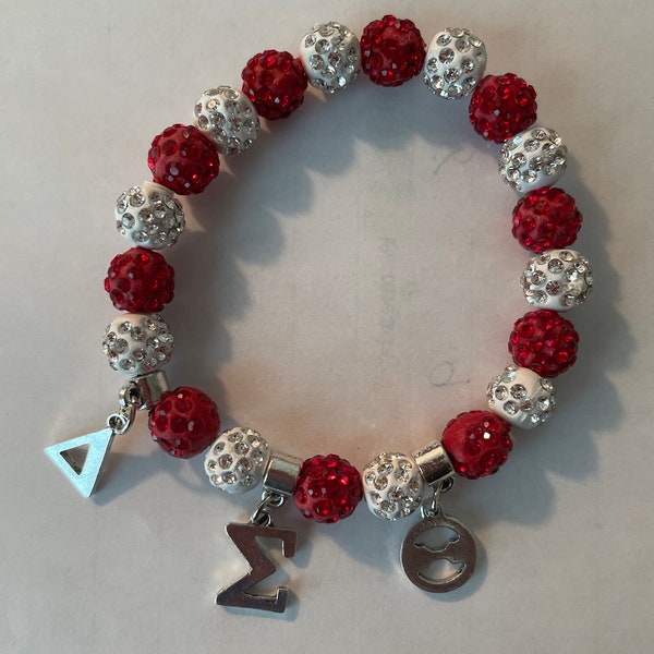 Delta Sigma Theta Crystal Bracelet