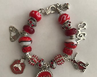 Delta Sigma Theta Charm Bracelet