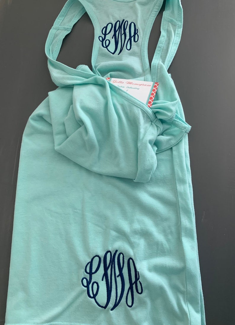 Monogram Racerback Cover Up dress Monogram Dress Racerback Dress