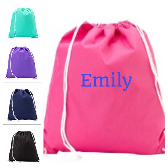 monogrammed backpack monogrammed drawstring