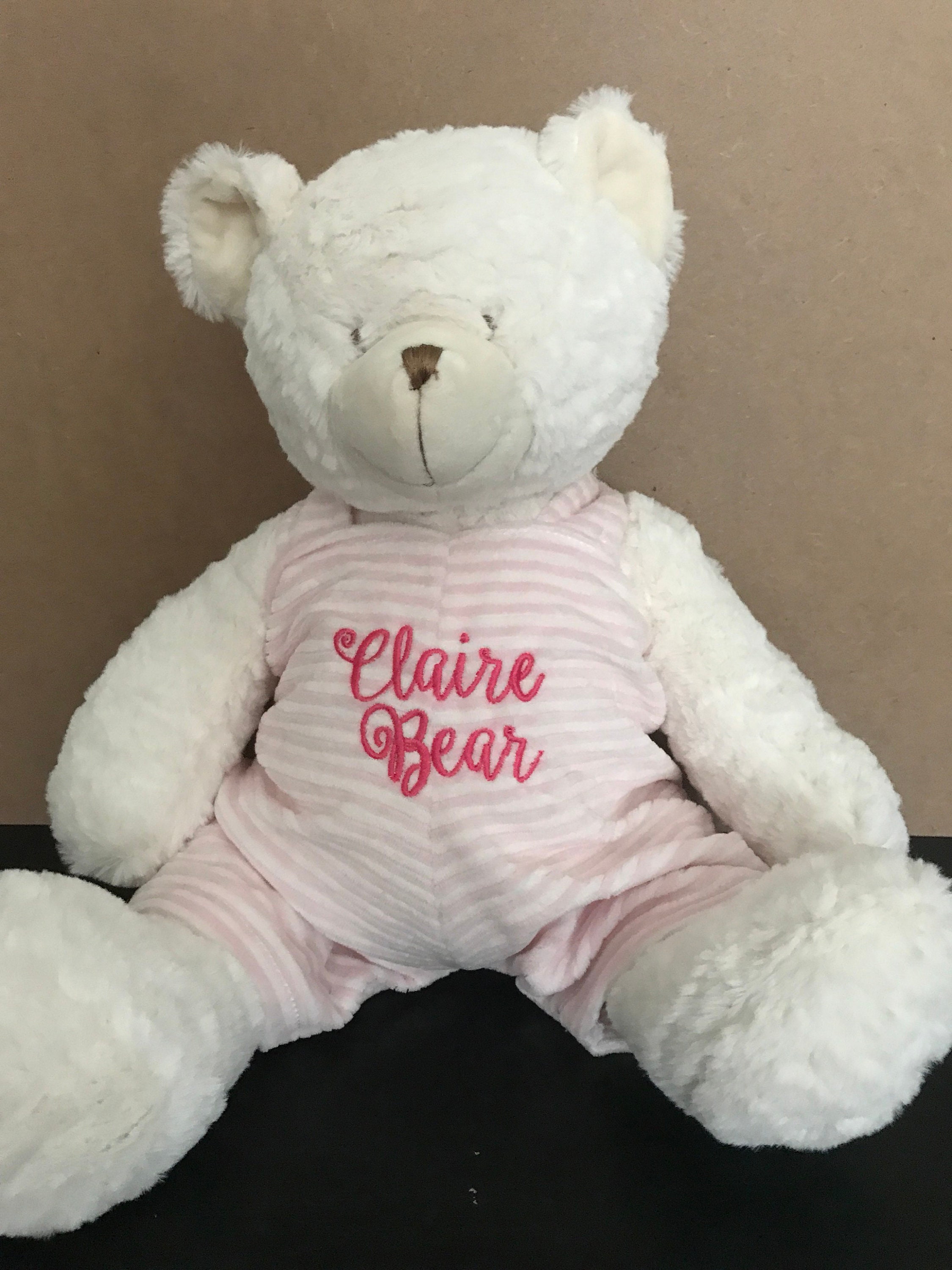 monogrammed teddy bears