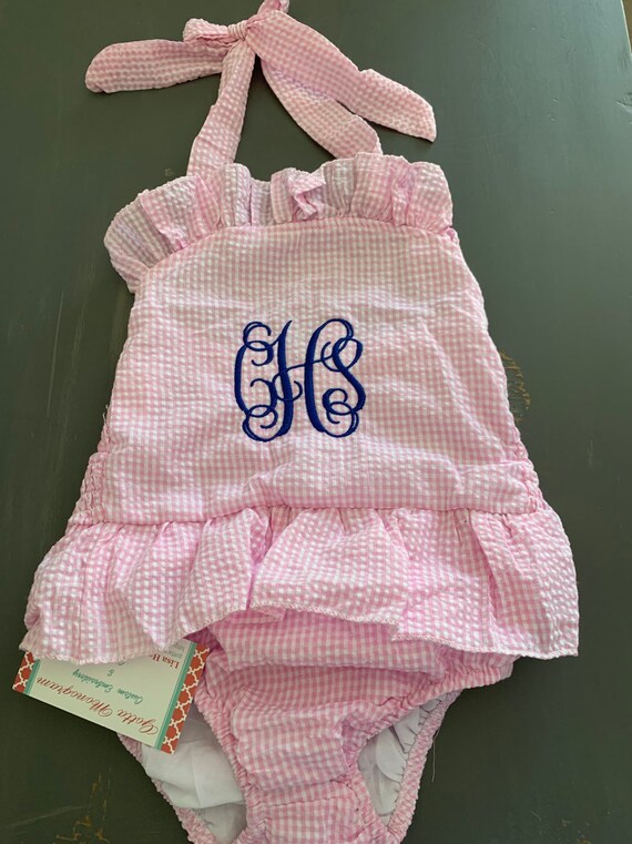 gingham baby swimsuit