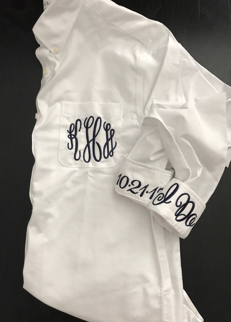 Monogrammed Shirt Monogrammed Oxford Monogrammed Button Up
