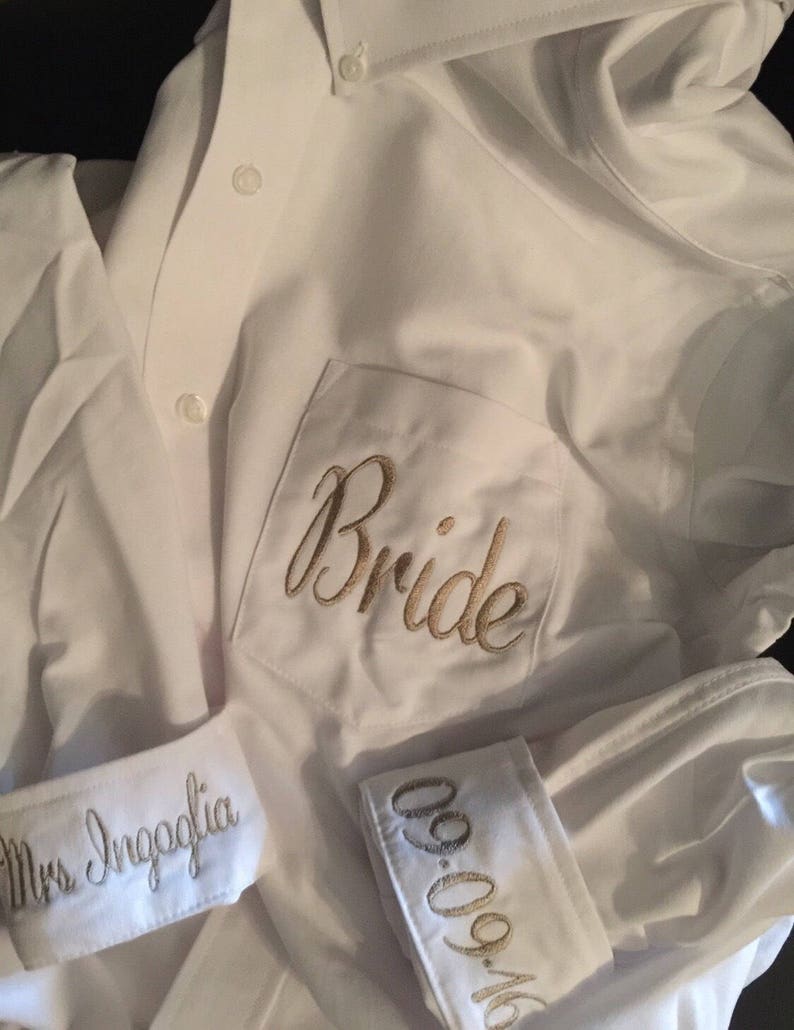 Bridal Party Shirts getting ready shirts wedding day shirts for bridal party