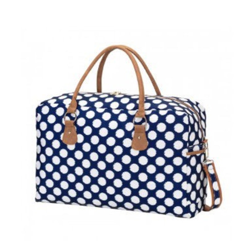 monogrammed weekender travel bag