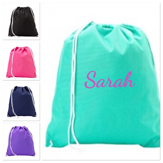 monogrammed backpack monogrammed drawstring