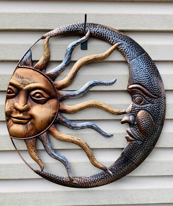 25 Metal Sun and Moon Outdoor Decor SHIPS FOR FREE Etsy