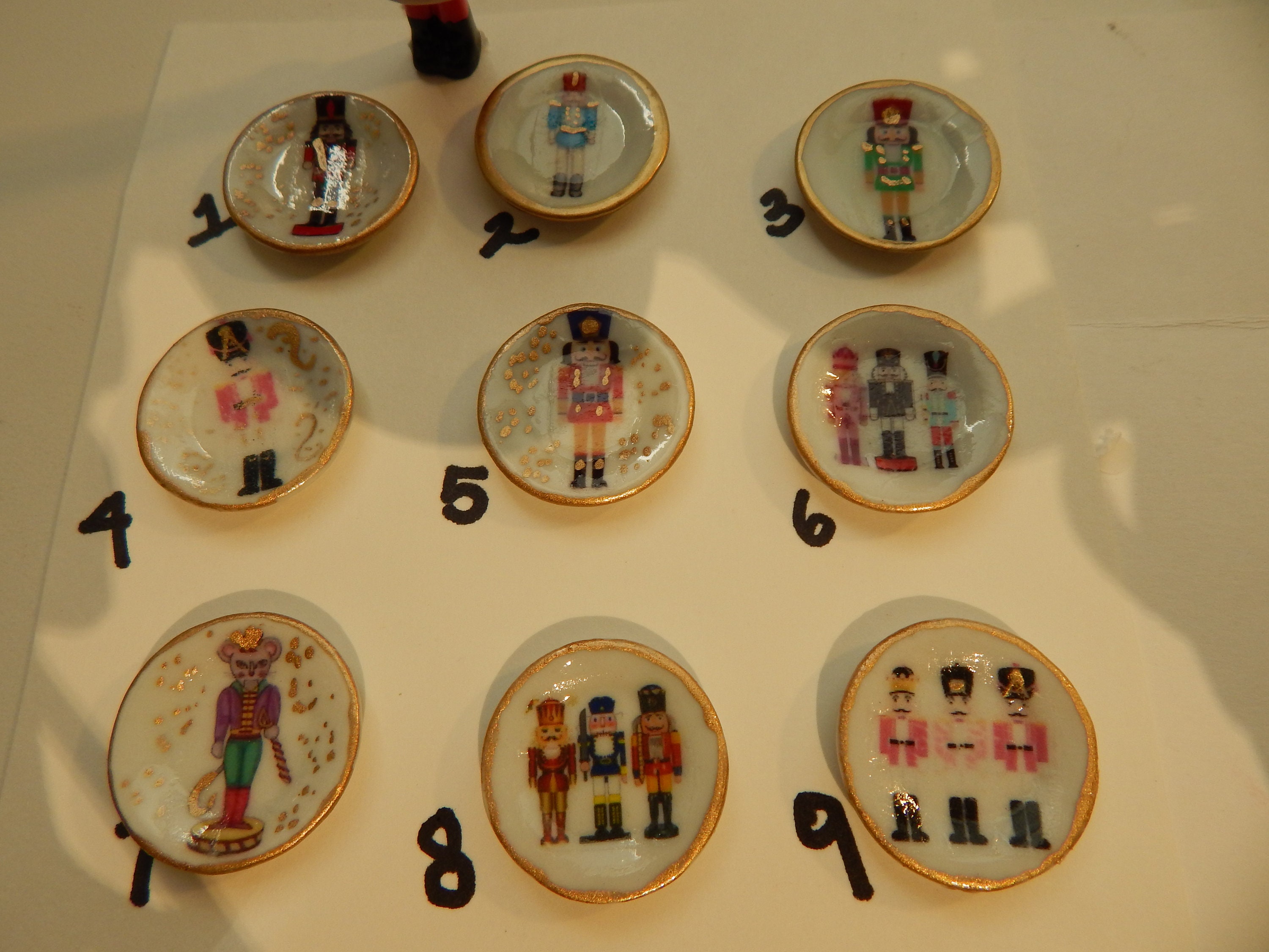 Individual Nutcracker Dinner Collector Plates 112 Scale Etsy