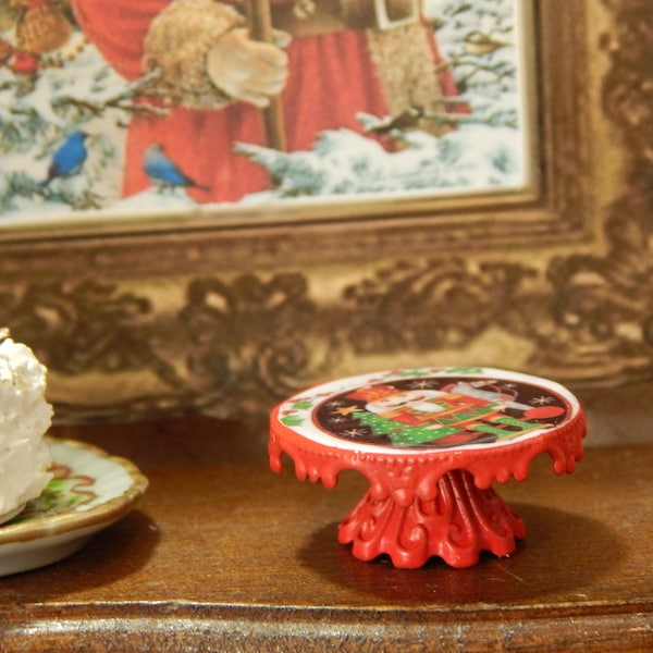 Santa Cake Stand Etsy