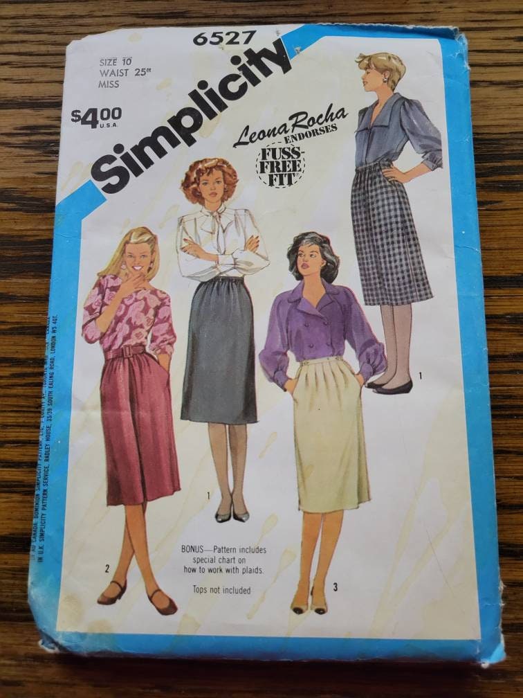  Simplicity 1369 Women's Skirt Sewing Pattern, Sizes 14
