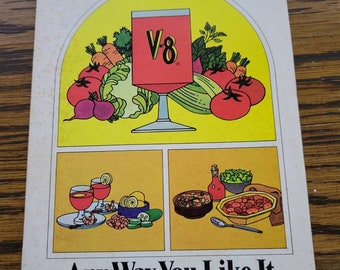 1978 V-8 Any Way You Like It Recipe Booklet Flyer Pamphlet