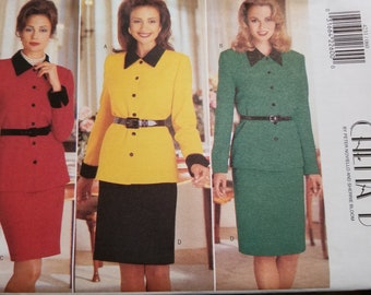 Patrón de costura Butterick 4231, Top y falda Chetta B, SIN CORTAR (Talla 6-10)