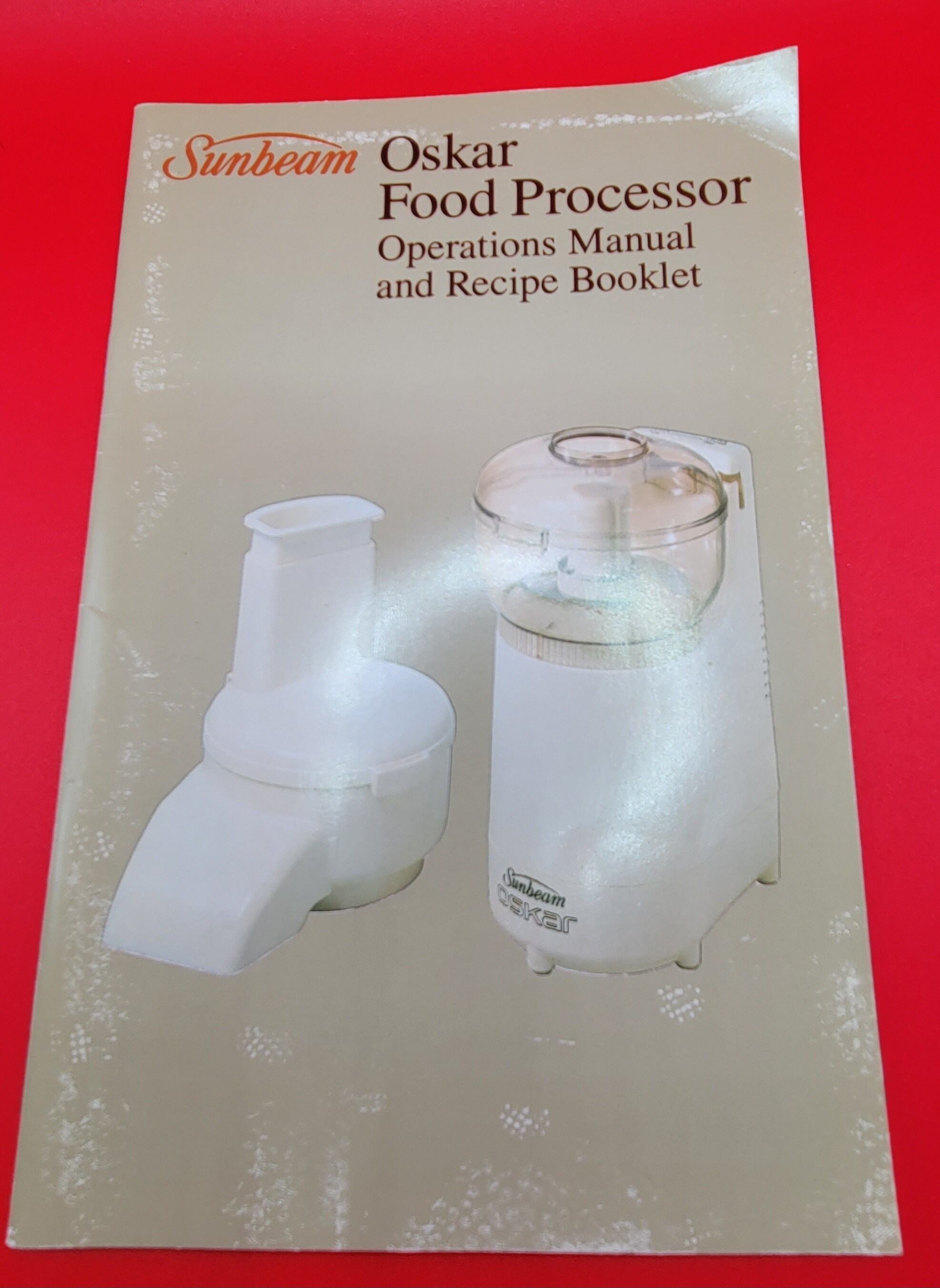 Sunbeam Oskar Food Processor Operations Manual and Recipe Etsy