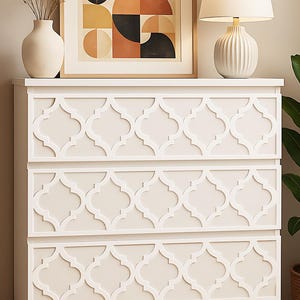 Trellis, Furniture Appliques, DIY, Makeover, Furniture Decor, Malm Kis, Furniture Hardware, Lattice, Ornaments, SKU:Trellis