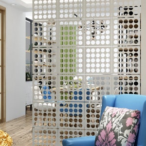 Dots Pattern Room Divider, Room Separator, Partition Hanging, Contemporary Wall Hanging, SKU:MO75