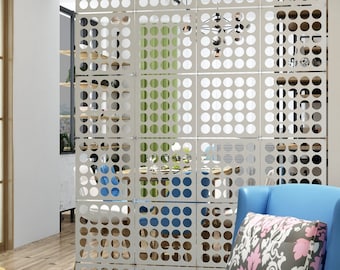 Dots Pattern Room Divider, Room Separator, Partition Hanging, Contemporary Wall Hanging, SKU:MO75