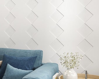 3D Mid Century Modern Wall Panels, Wall Paneling, Decorative Wall Panels, 3D Accent Wall Panels - SKU:INTFL