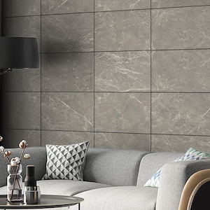 Grey Marble Wall Panels, Modular 3D Wall Panels, Living Room Hallway Decor, Easy Installation, SKU:GYMB