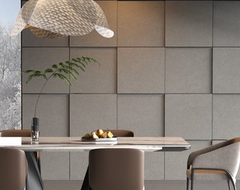 Concrete Modular Squares, 3Dimensional Accent Wall, Large Wall Panels, Easy Installation, SKU:CCSQ