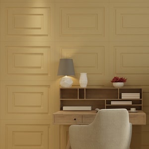 Geometric Accent Wall Paneling, 3Dimensional Accent Wall, Wainscot Border, Decorative Wall Panels, SKU:REIN