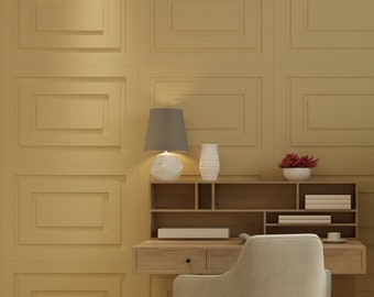 Geometric Accent Wall Paneling, 3Dimensional Accent Wall, Wainscot Border, Decorative Wall Panels, SKU:REIN