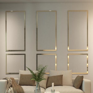 Gespiegelter Akzent, Wandleiste, montagefertiges Wandleistenset, 1 Säule, SKU: OCWG