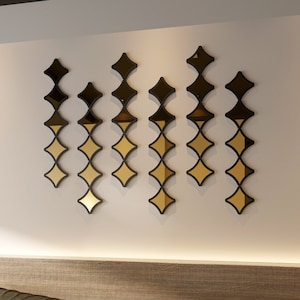 Pegatinas de letras en espejos auto adhesivas para decoración de pared