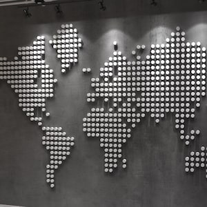 3D Weltkarte, Wandkarte, Erhöhtes Büro Dekor, Wohnkultur - SKU:BWMW
