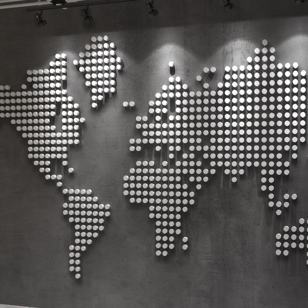 3d World Wall Map Of The World Map Elevated Office Decor Etsy Office ...