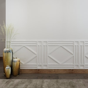 Traditional Wainscot, 3D Decorative Wall Panels, Wainscot Paneling, 3D Accent Wall, Wall Hanging Decor - SKU:GPTW