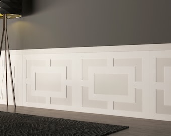 Mid Century Wainscot, 3D Wall Panels, Wainscot Panels, 3D Accent Wall, Decorative Wall Panels - SKU:MDWA