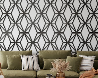 Mid Century Modern Geometry- Wall Paneling - Panele 3D - 3D Wall Panels - Wall Panels - Decorative Wall Panels - 3D Tiles - SKU:FIDS3DP