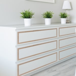 Faro Malm Overlay, Furniture Dresser Laminated Appliques, Textured Wood Imitation, SKU:FRWO