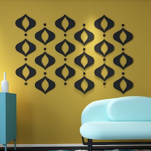 Mid Century Wall Pattern, Mid Century Modern, Retro Wall Decor, MCM, SKU:MDMP