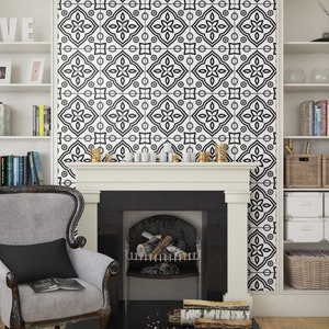 Floral Tile Stickers - Fireplace Decals - Carrelage - Fireplace Hearth - Self Adhesive - Pack of 10 - SKU:YERV