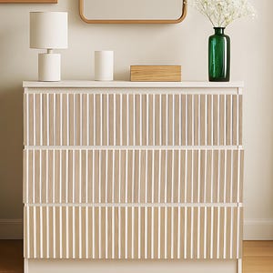 Kyoto Malm Overlay, Furniture Dresser Laminated Appliques, Textured Wood Imitation, SKU:KYMA