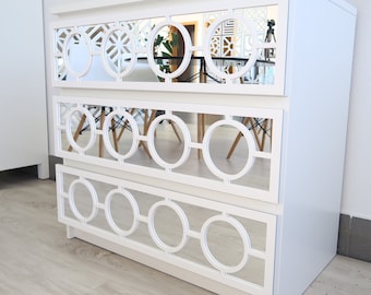 Fretwork, Trellis, Overlays, Furniture Appliques, Makeover, Mirror, Furniture Applique, Refurbish, Malm Kits, SKU:PATHOSMI