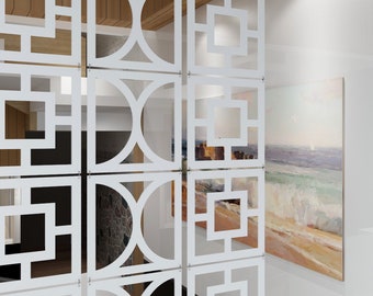 Divisorio per ambienti, pannelli modulari per pareti, divisorio per ambienti, set di pannelli divisori, pannelli sospesi, SKU:MO50-46