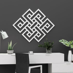 Endless Knot - 3D Wall Decor - Gift for Home - Buddhism Eternal Knot - Spiritual Art - SKU:KNOT