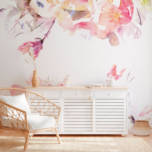 Removable wallpaper - Peel and stick - Wallpaper - Self adhesive wallpaper - Temporary wallpaper - Wall decor - Wall Mural - SKU: FlorWa
