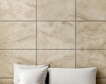 Abstract Beige Marble Imitation Wall Decorative Panels, 3D Contemporary Wall Panels, Accent Wall Design, SKU:BEMB