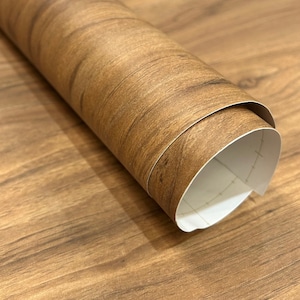 Vinile in legno scuro, pellicola per mobili in vinile, adesivo per porta di mobili da cucina, SKU:DRKV