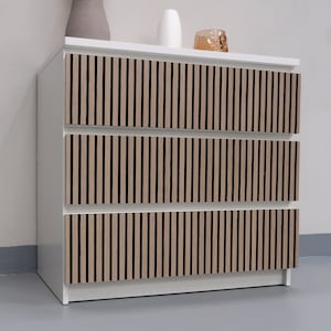 Kyoto Malm Overlay, Furniture Dresser Laminated Appliques, Textured Wood Imitation, SKU:KYMA