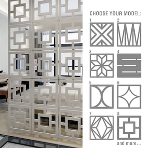 Modular Wall Panels Screen, Room Divider, Decorative Panel, Choose your Model!