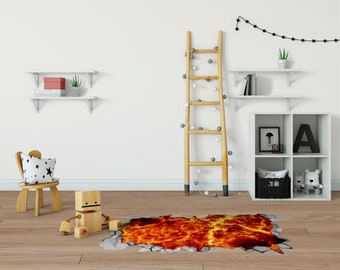 Broken Floor Decal Etsy